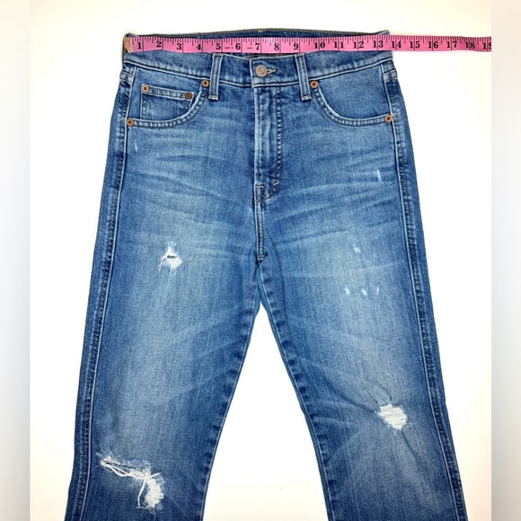 Lucky Brand Women’s Authentic Straight Crop Blue Denim Jeans Size- 2/26 - Picture 5 of 9